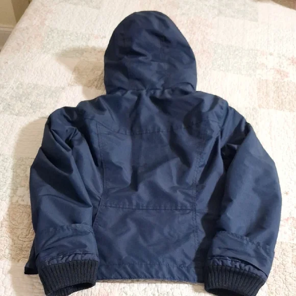 Hollister All Weather Jacket Womens Small Blue Fleece Lined Water Resistant - Picture 5 of 11